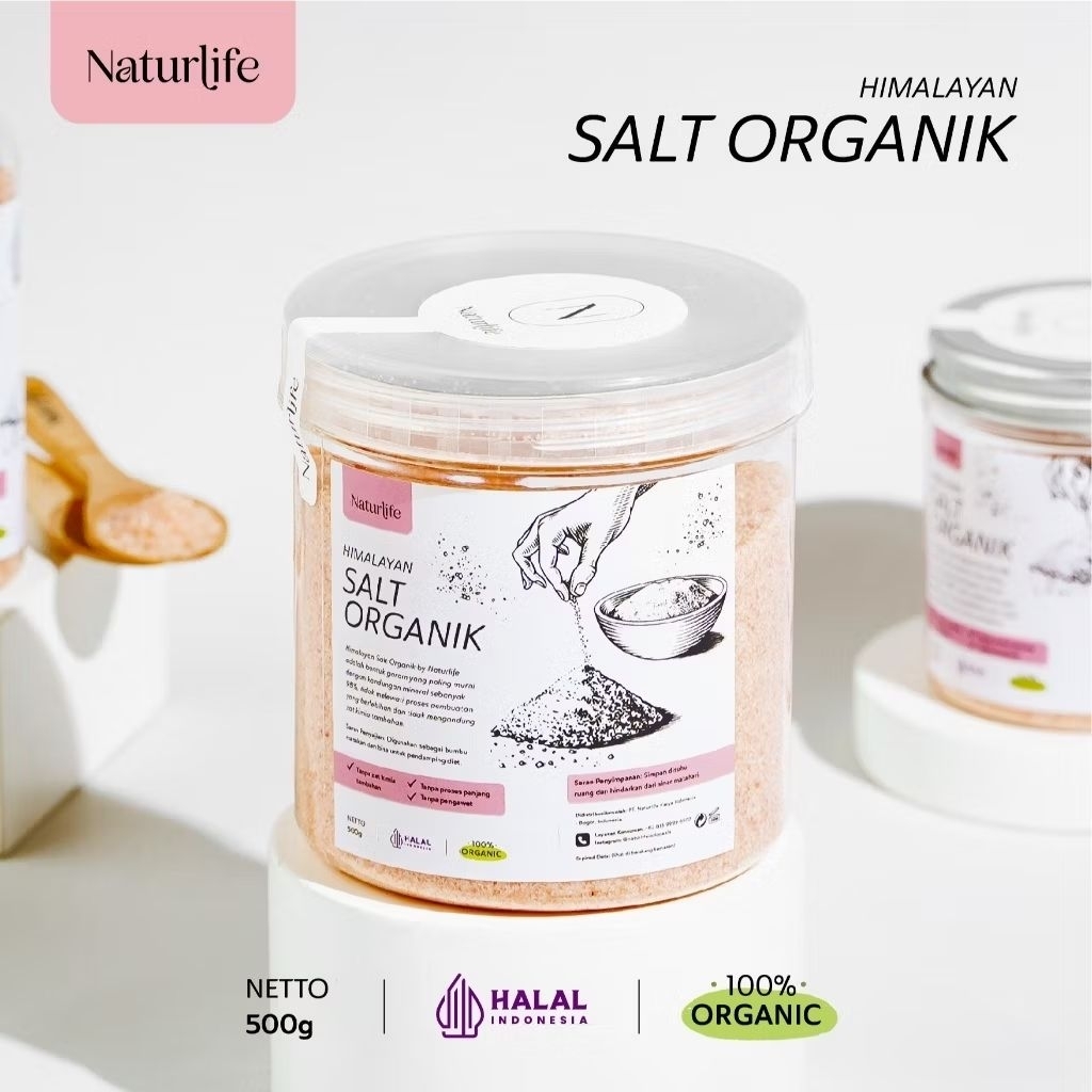 

Naturlife HIMALAYAN SALT ORGANIC 100Gr 500gr / PINK HIMALAYAN PREMIUM PAKISTAN / HIMALAYAN SALT ORIGINAL / GARAM HIMALAYA HALUS