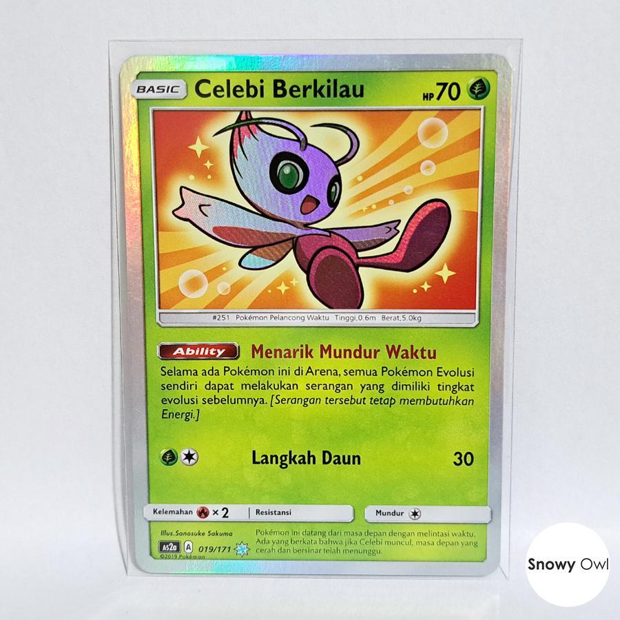 Celebi Berkilau 019/171 AS2a Holo Foil Pokemon Indonesia TCG Card Original