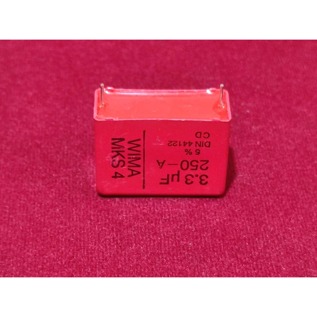 WIMA 3.3uF 3u3 250V DC 5% MKS-4 NOS / 10uF 10u 63V DC 40 VAC