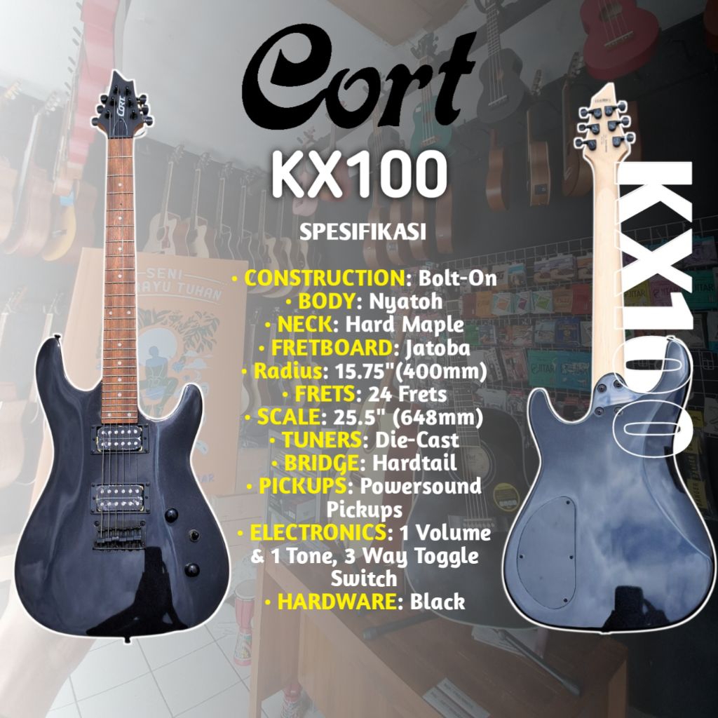 GITAR ELEKTRIK CORT KX100 GITAR KX100 GITAR CORT KX100 CORT KX100 ORIGINAL