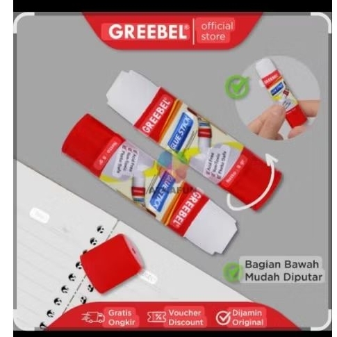 

Lem Kertas GREEBEL Glue Stik 12×8gr