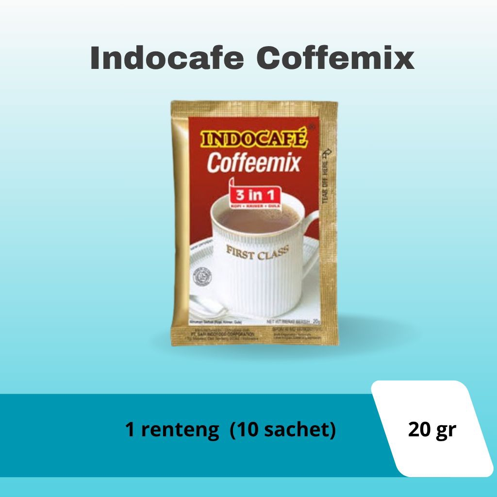 

indocafe coffeemix 1 renteng isi 10 sachet promo grosir