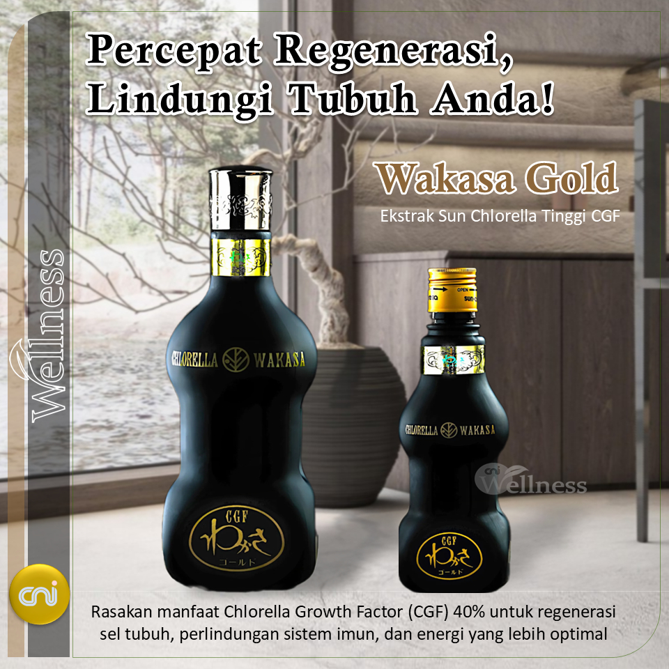 CNI Wakasa Gold / W Sun Wakasa | Suplemen CGF untuk Regenerasi Sel & Daya Tahan Tubuh