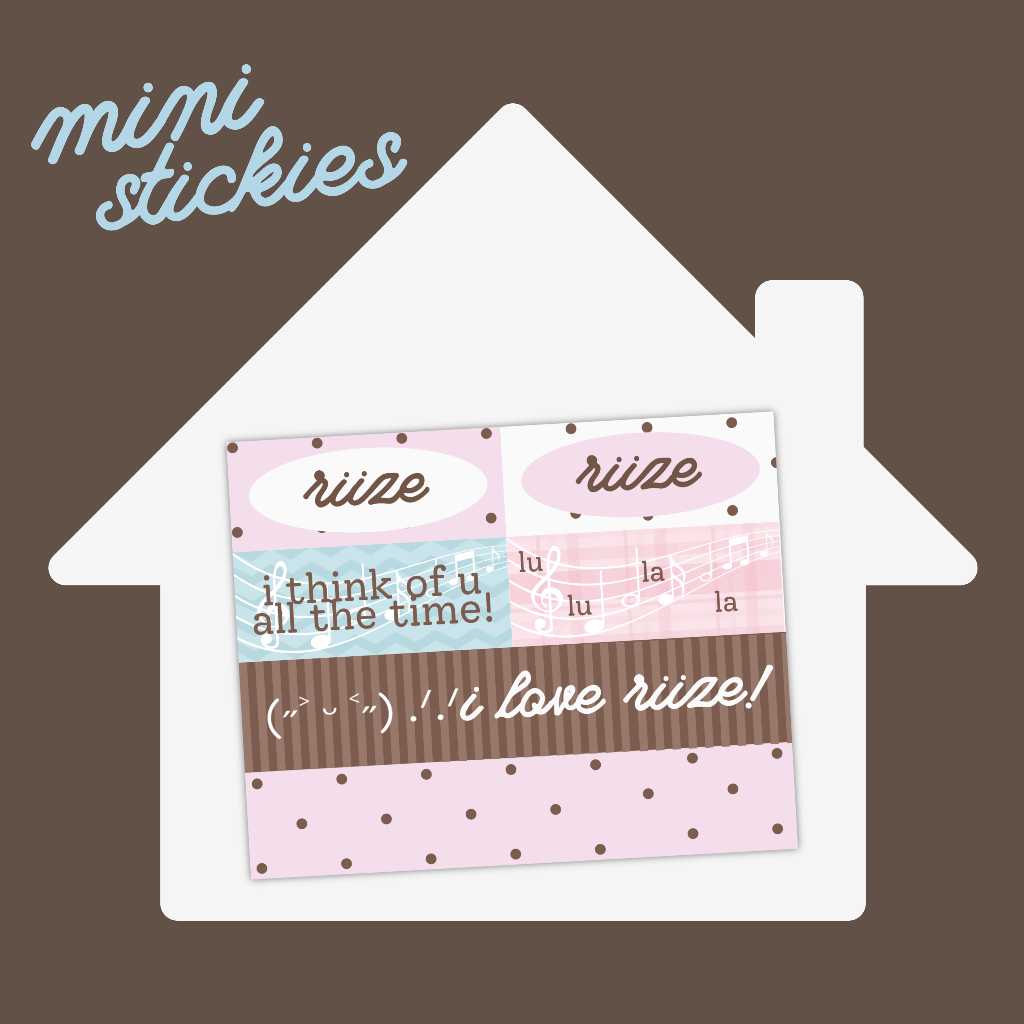 

riize mini stickers