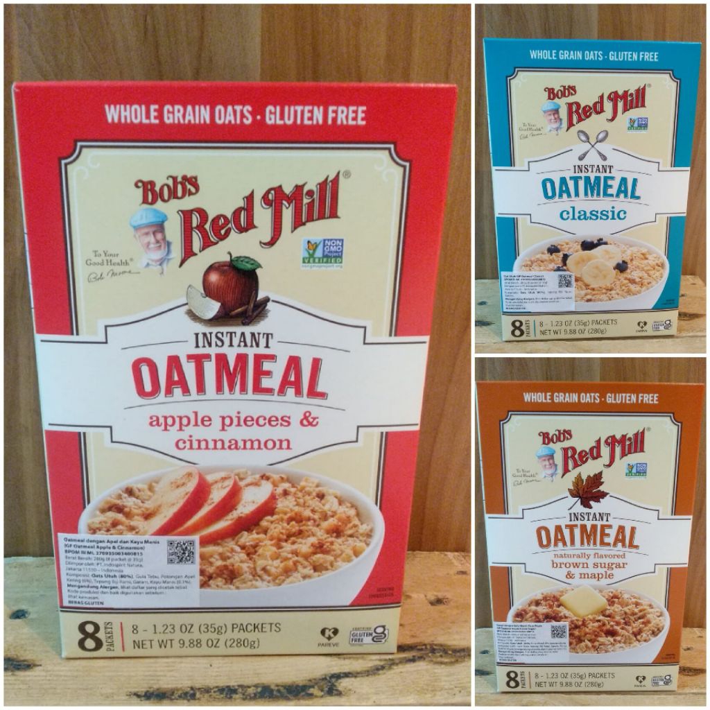 

Bob's Red Mill Instant Oatmeal Packets 9.88 oz 280 gr (8 Sachet)