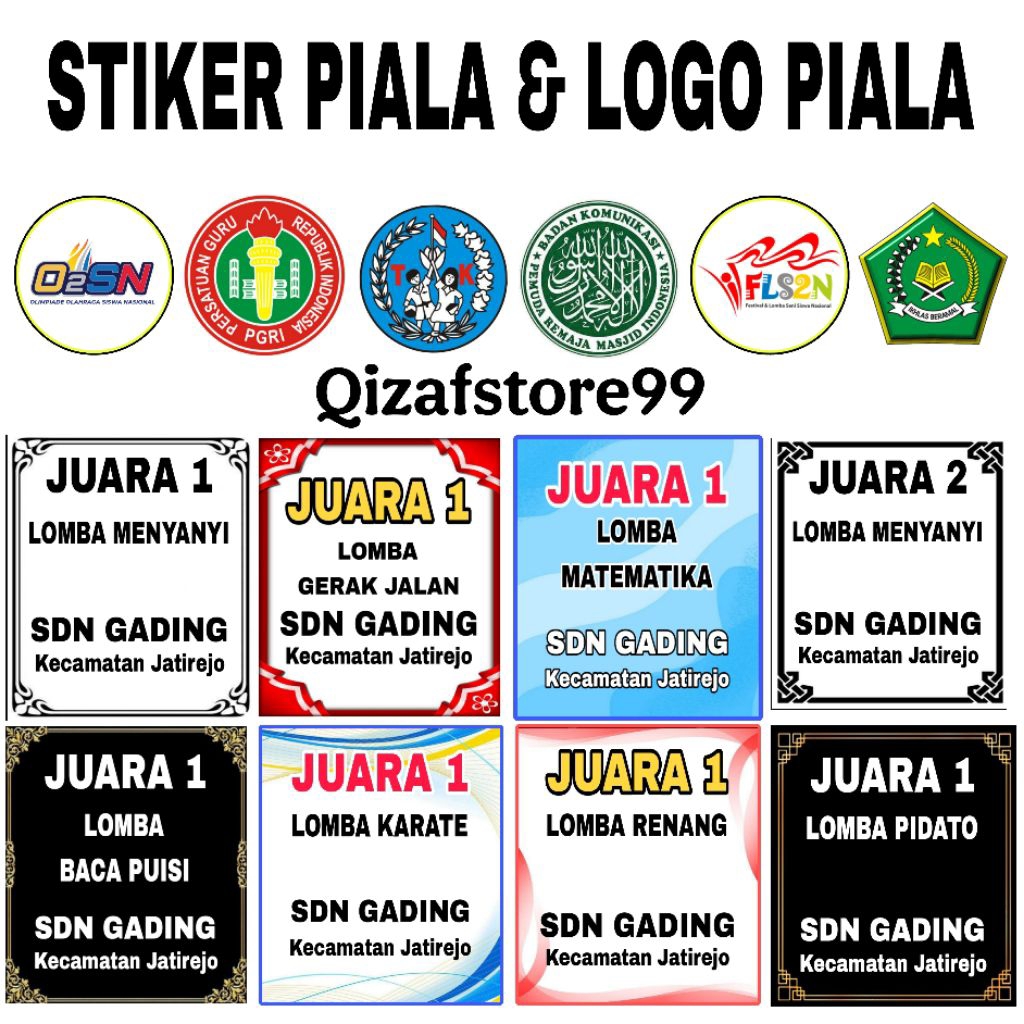 

STIKER TATAKAN PIALA | STIKER LOGO PIALA