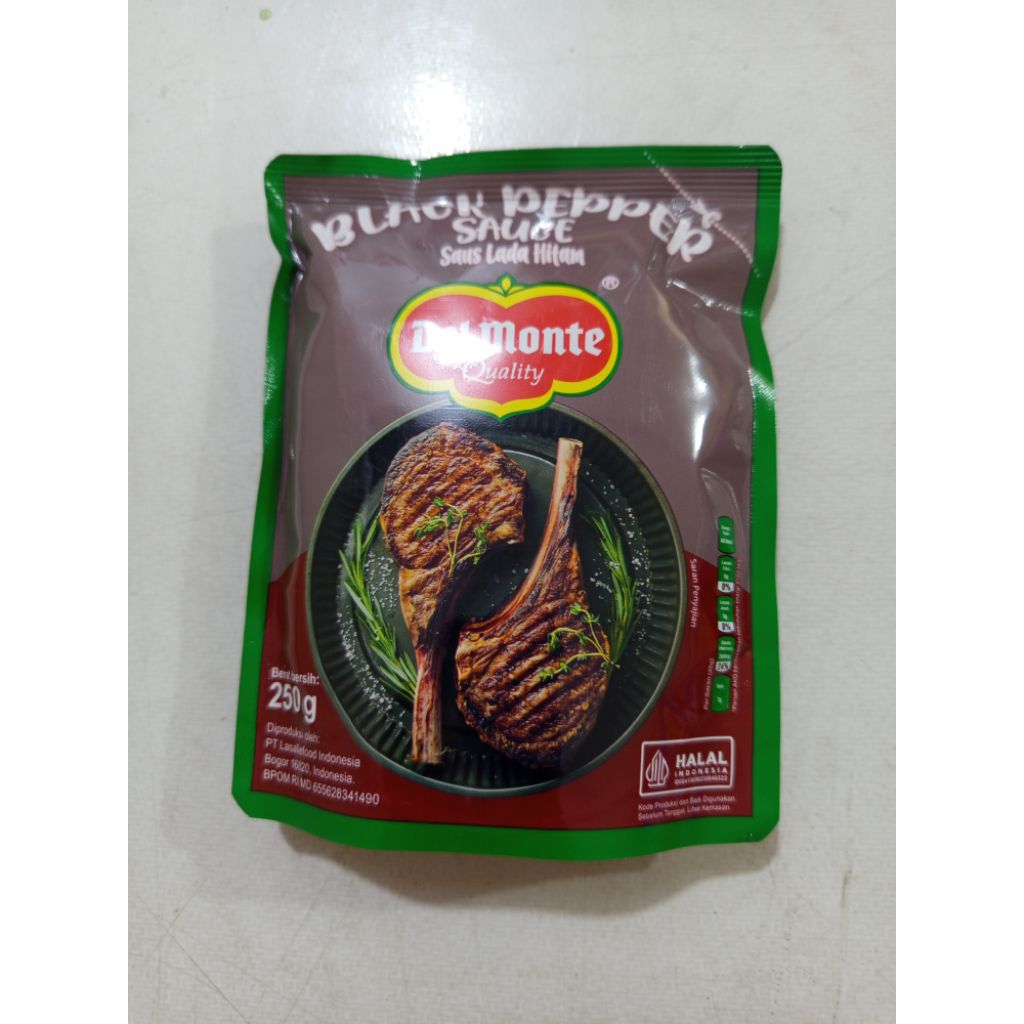 

DELMONTE saus black paper 250gram