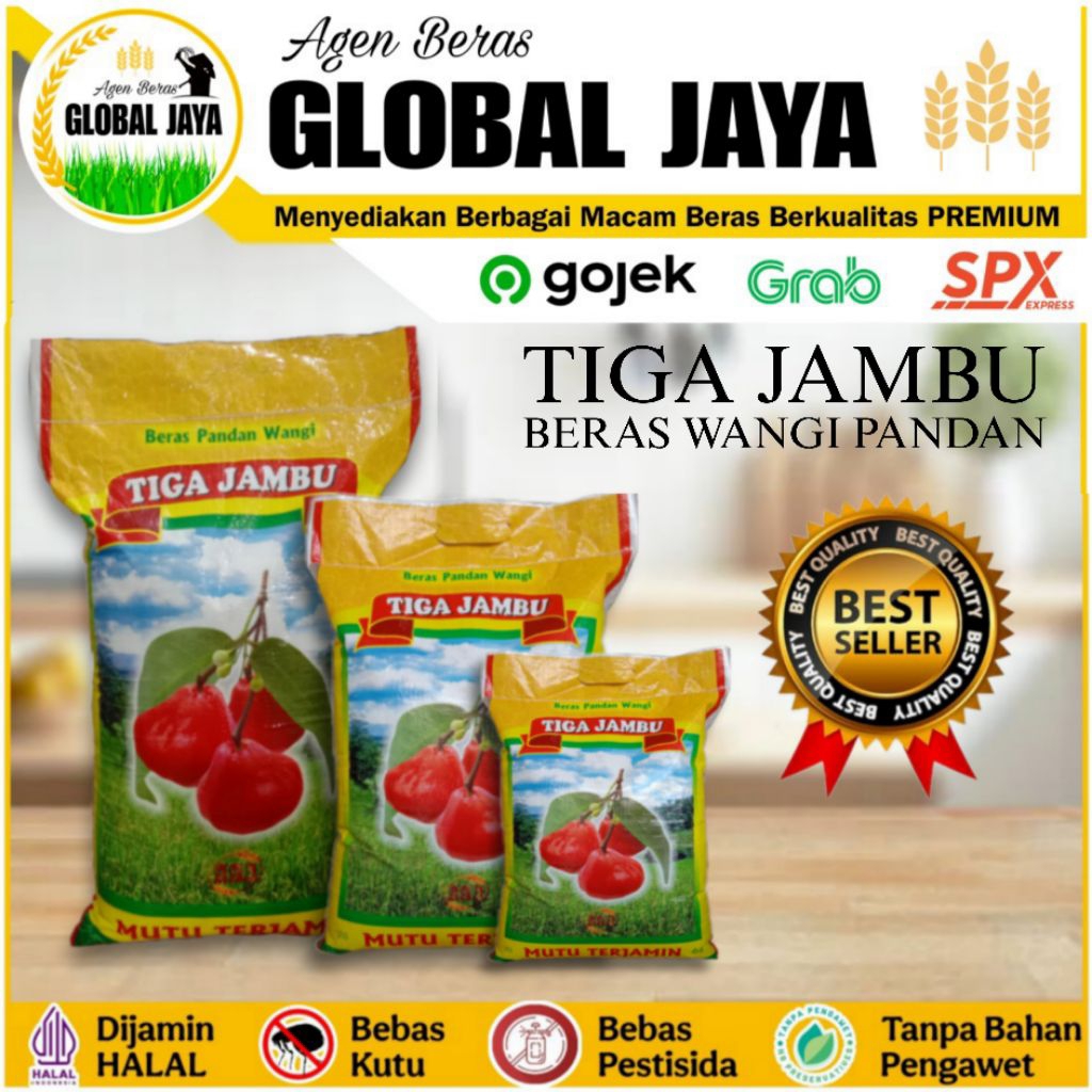 

Beras Tiga Jambu 5kg 10kg dan 20kg