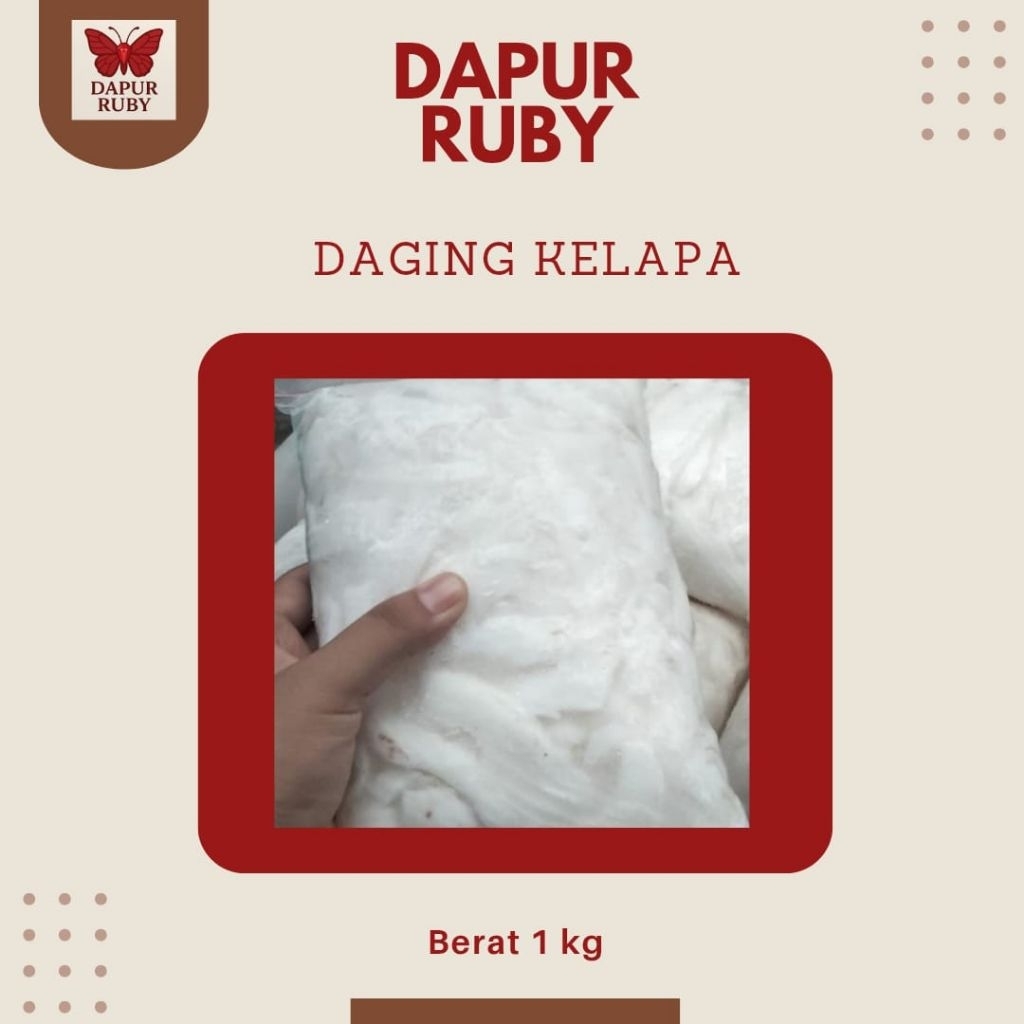 

Kelapa Muda - Daging kelapa Muda Frozen 1kg - Daging Kelapa Kupas Siap Olah