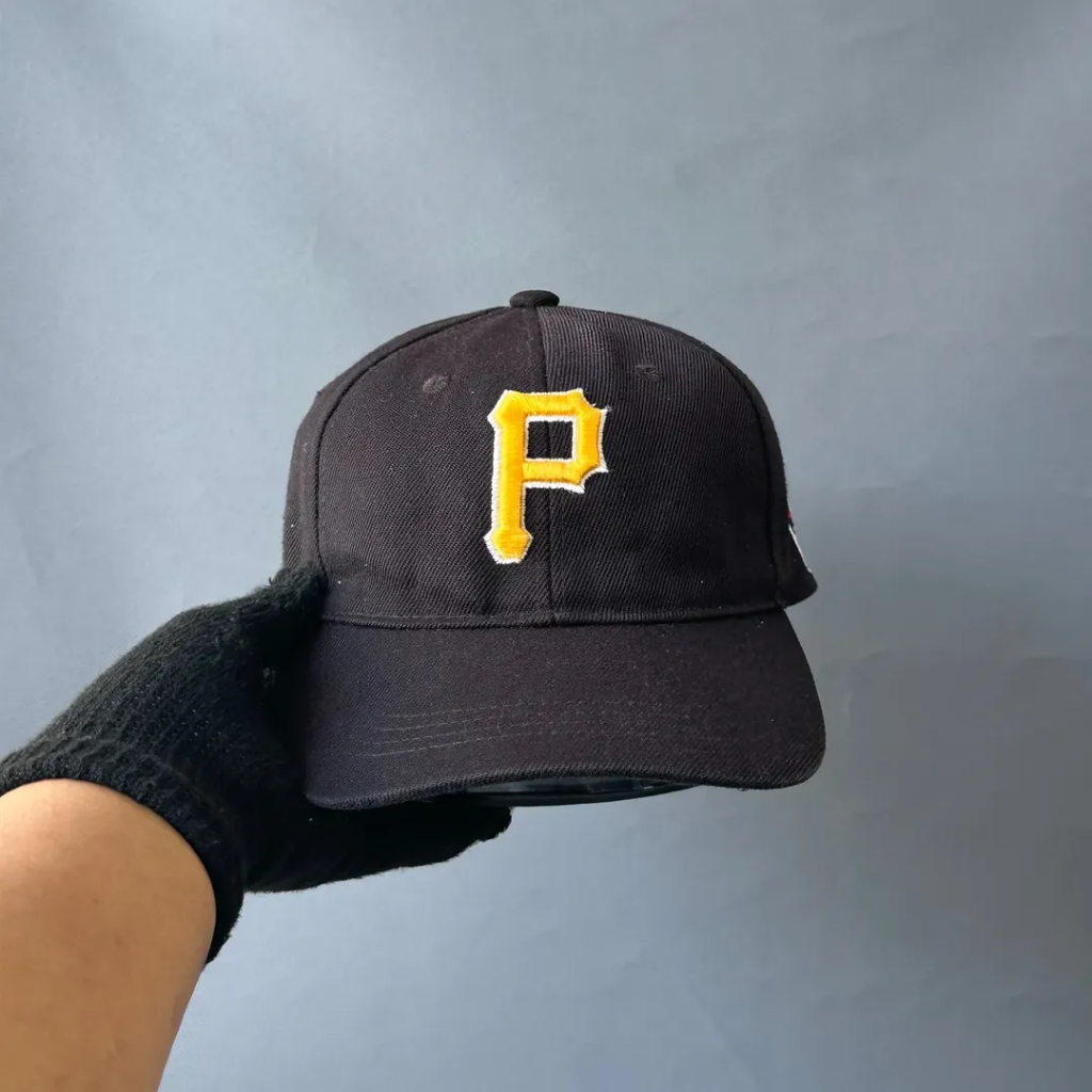 Topi Simple Cap Unisex Pria Wanita PITTSBURGH PIRATES Hitam