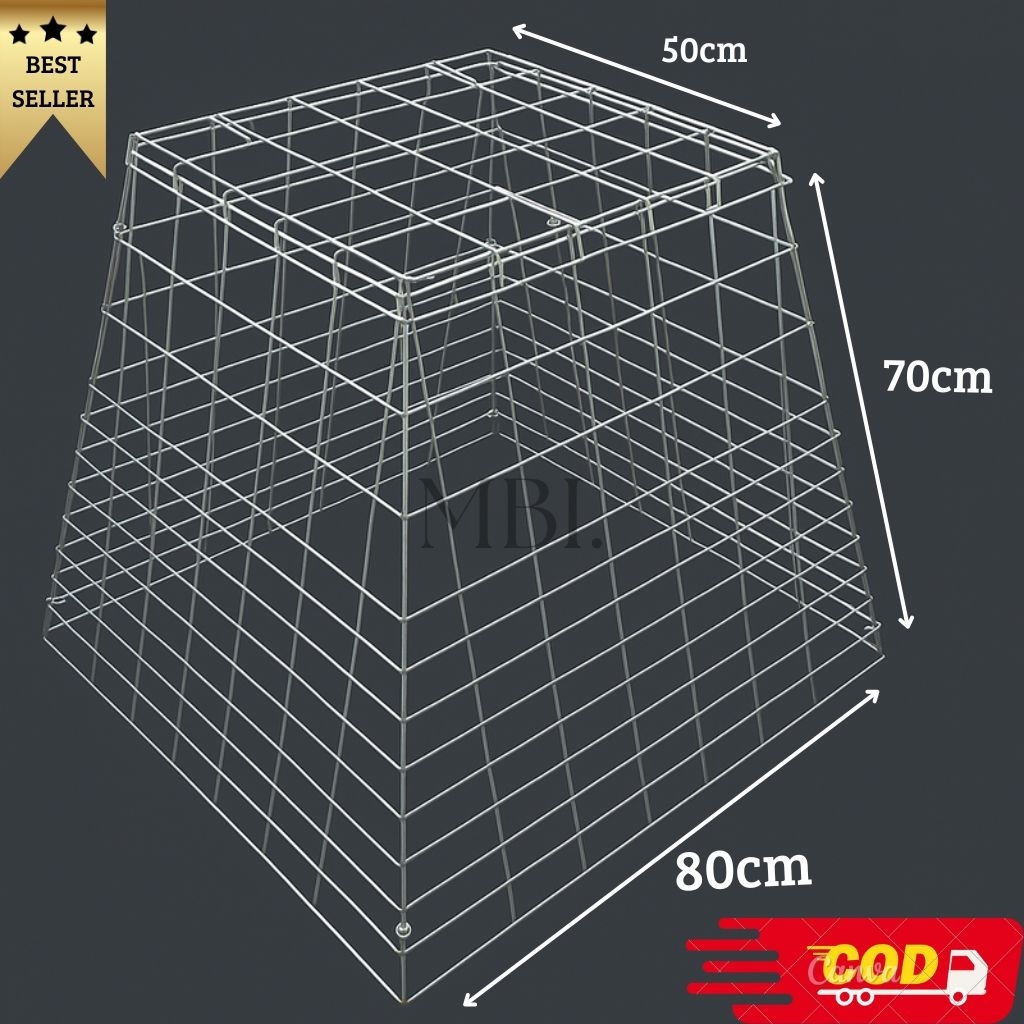 Kandang ayam lipat flexible, kurung ayam lipat galvanis, kurung ayam piramida ,kandang ayam besi