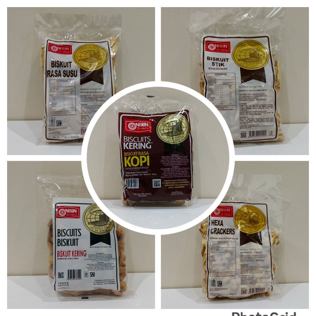 

Kue kering Nissin Aneka Rasa / Nissin Frychip / Biskuit Nissin