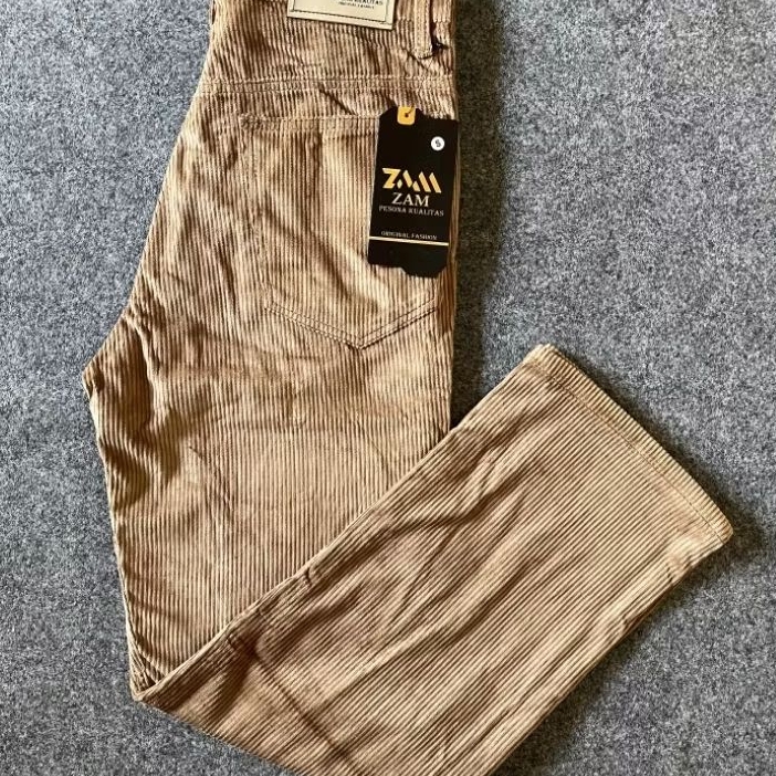celana corduroy pria, celana panjang pria style korean