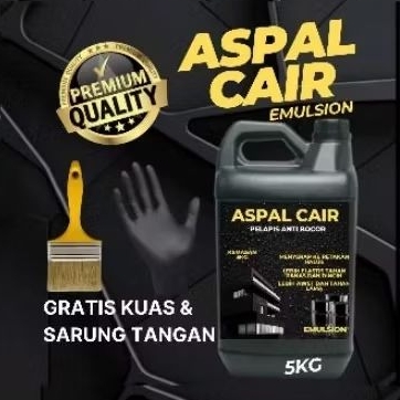 ASPAL CAIR ANTI BOCOR DAN REMBES 5KG Penambal atap bocor rembes