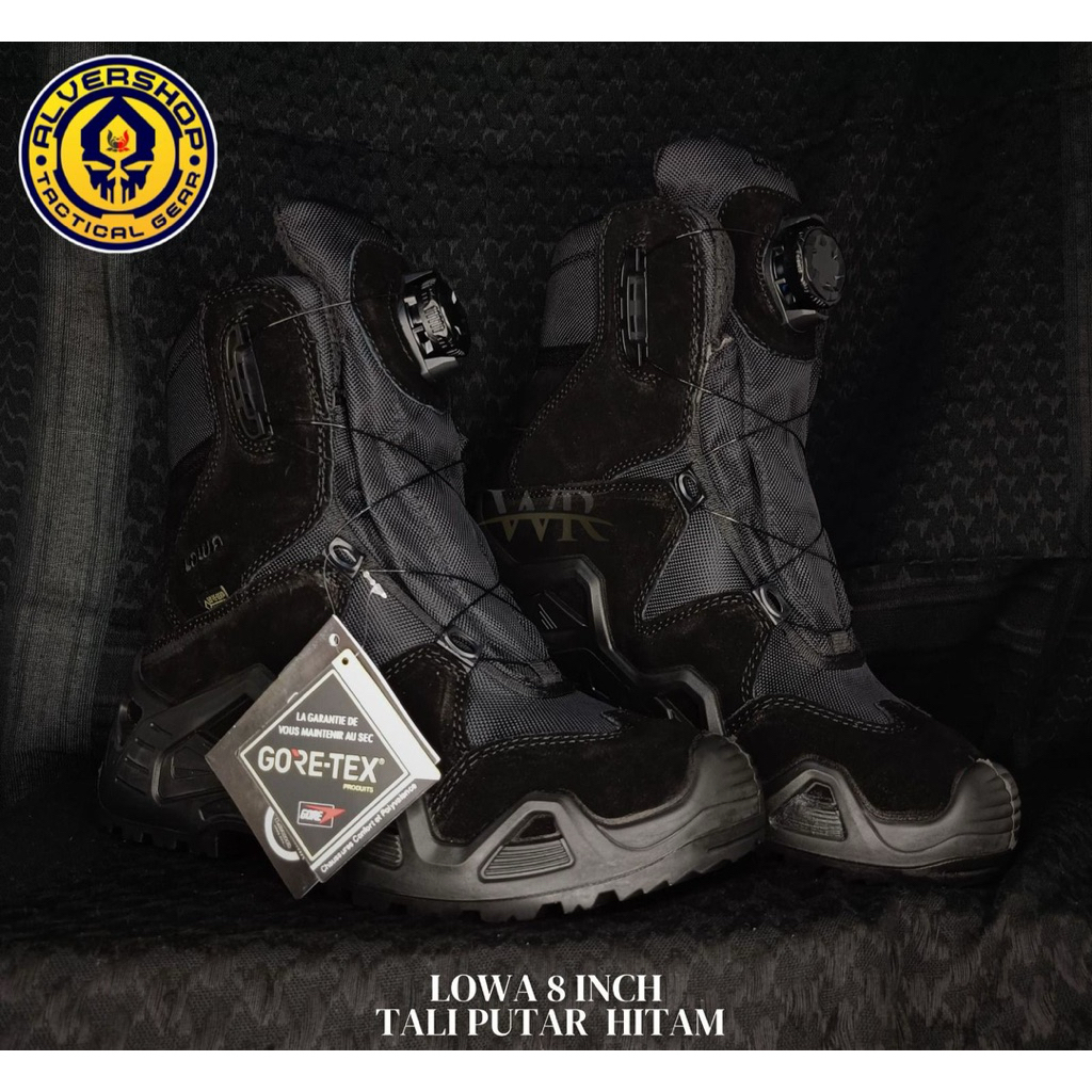Sepatu Pdl Lowa Tali Putar Model Zephry 8” Versi China GTX Tactical Alvershop_TG