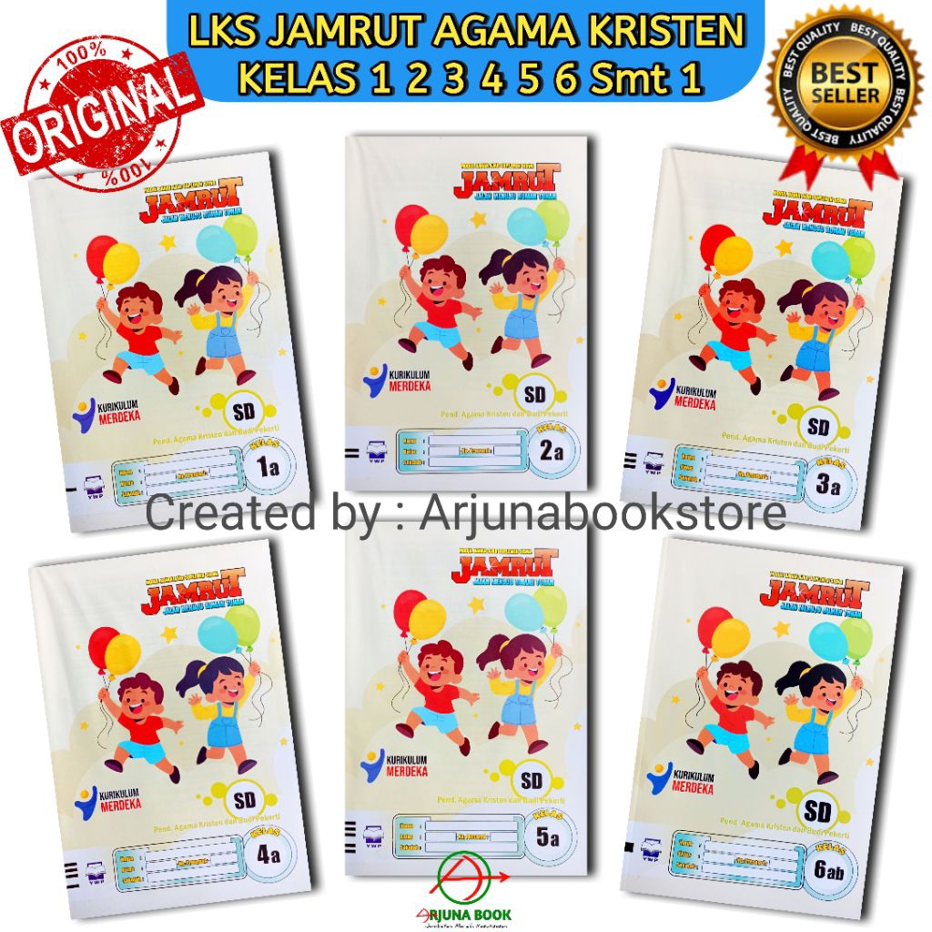BUKU LKS JAMRUT AGAMA KRISTEN KELAS 1 2 3 4 5 6 SD Semester 1