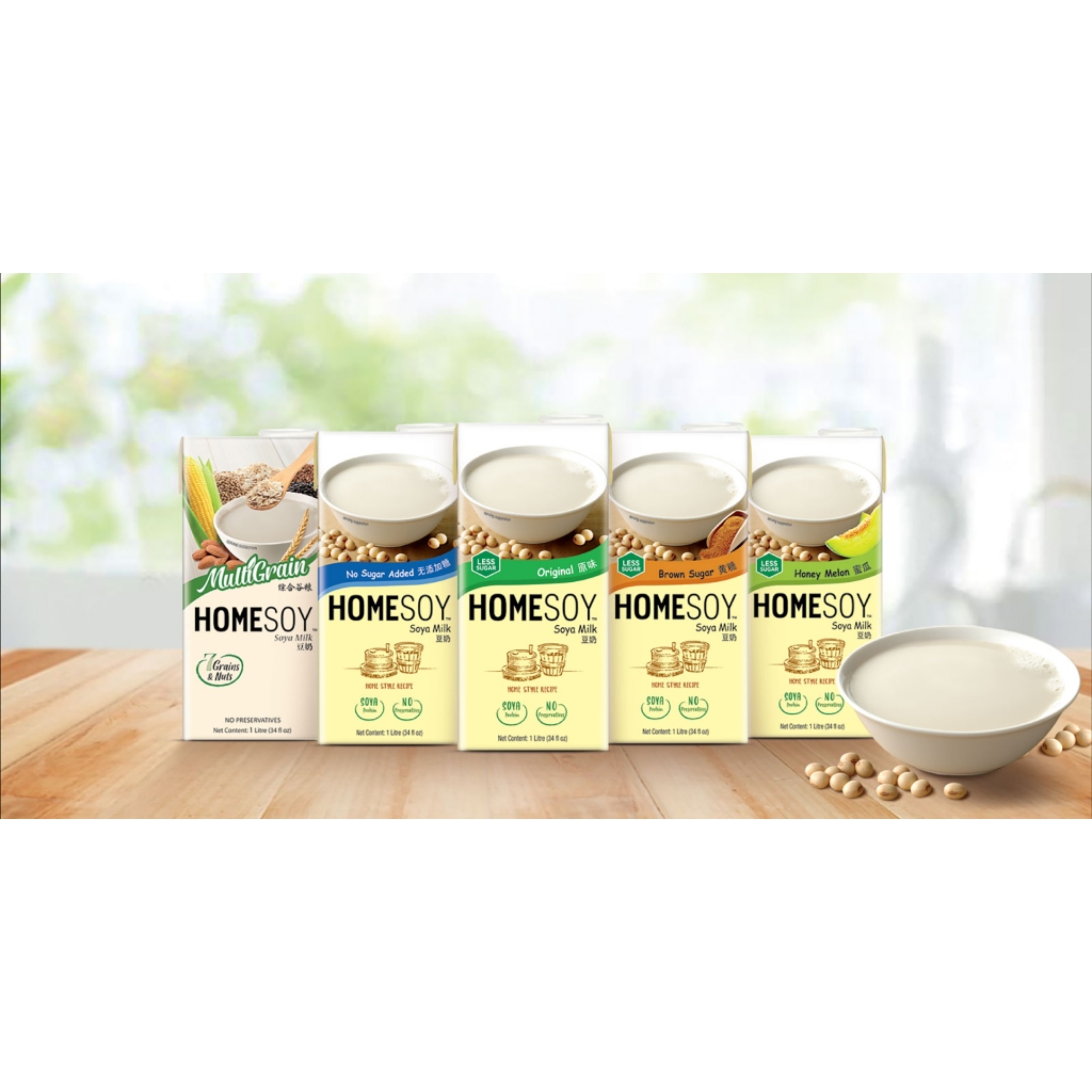 

[oddsolshop] pekanbaru/Homesoy Soya Milk 250ML Susu Soya Rendah Gula Less Sugar Original Gula Aren