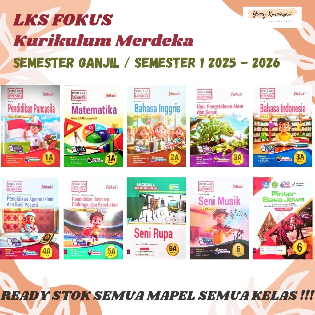 LKS Fokus - Kurikulum Merdeka SD / MI kelas 1 / 2 / 3 / 4 / 5 / 6