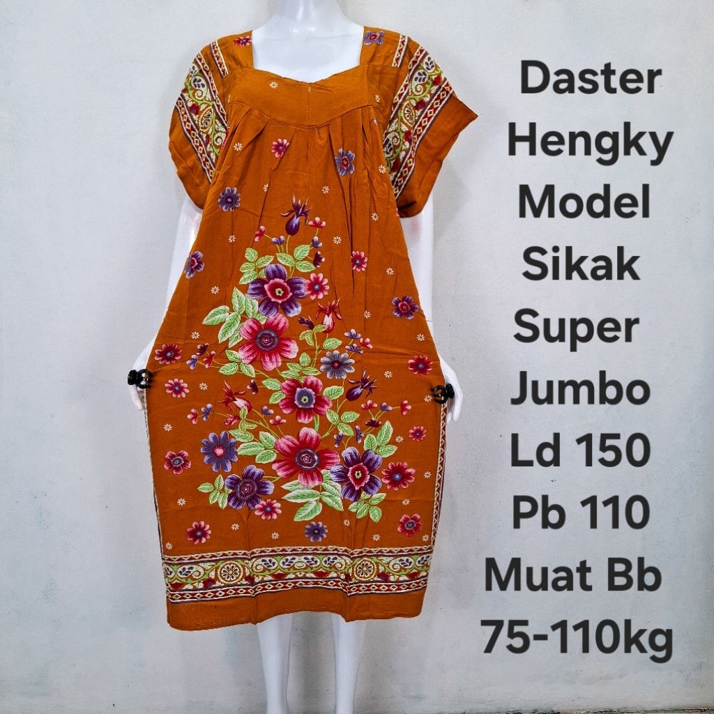 Daster Jumbo Hengky Model Sikak Ld150 Pb110