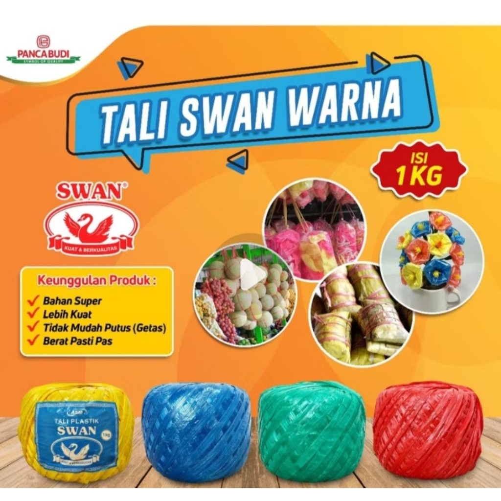 

tali rafia swan 1kg super bagus untuk rumbai atau ikat