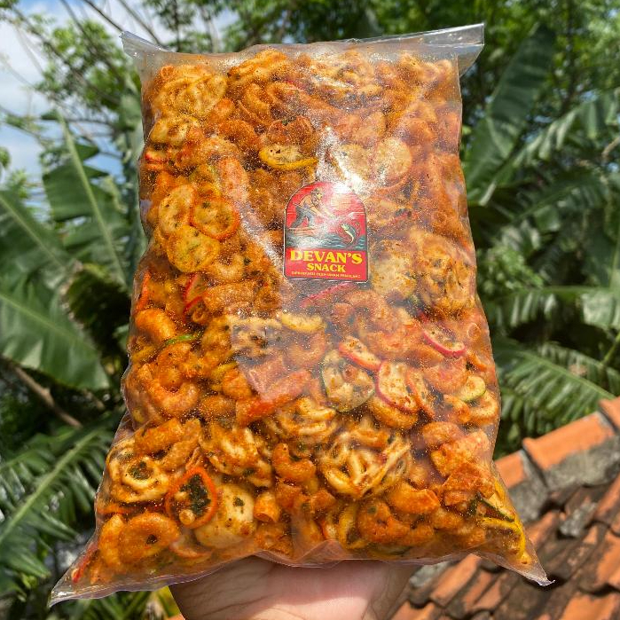 

DEVAN'S - Kerupuk Seblak Kering Mix Pedas Daun Jeruk - Seblak Kering Campur Gurih Kriuk Renyah Medok