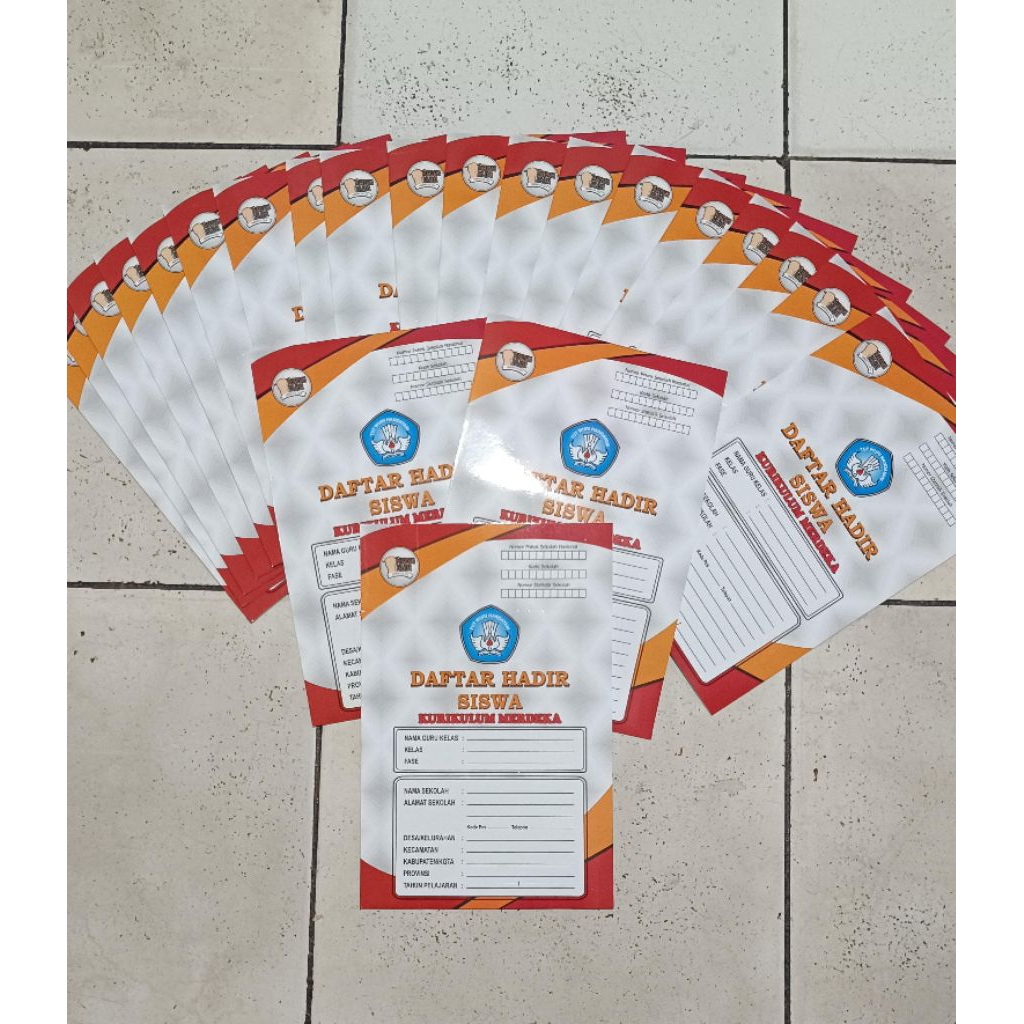 Buku Absensi siswa / daftar hadir siswa