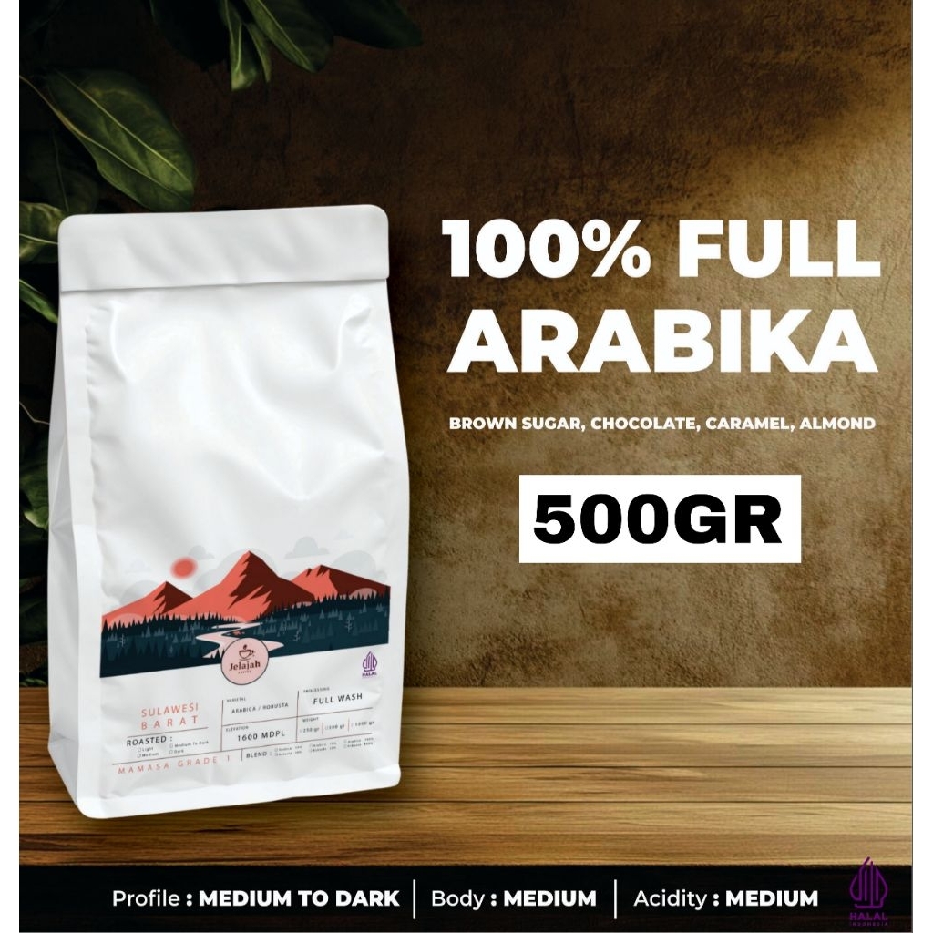 

100% Arabika Mamasa Grade 1 - 500gr