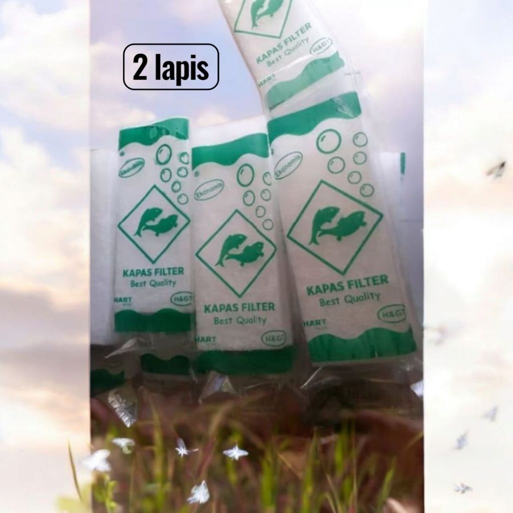 Kapas filter aquarium 2 lapis/filter kapas aquascape/Kapas filter aquascape