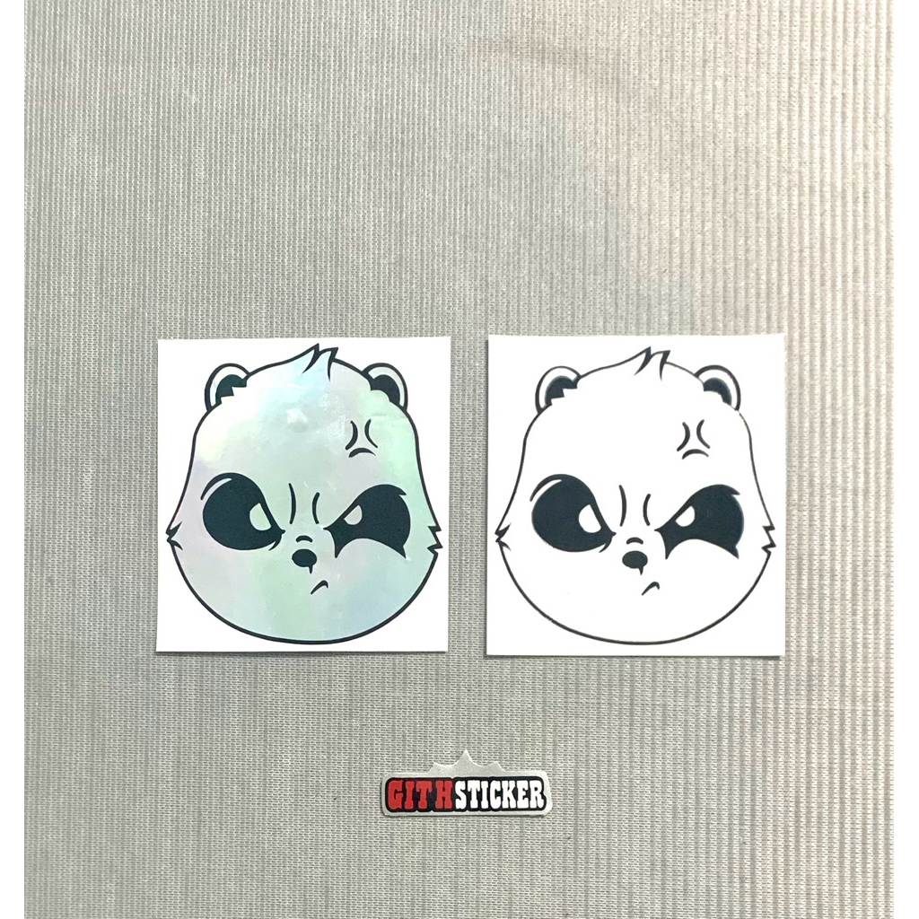 sticker cutting panda stiker kepala panda