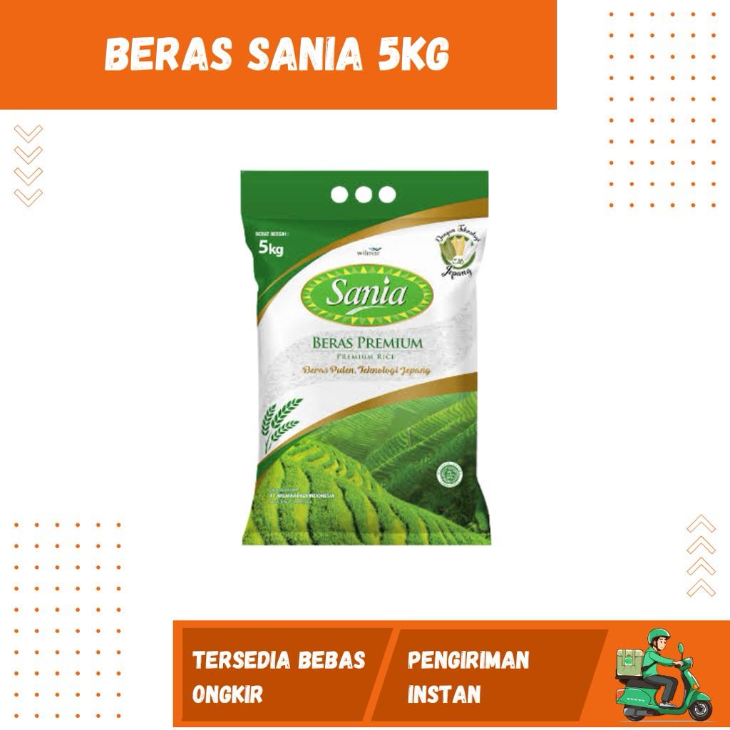 

Beras Sania Premium 5kg - Beras Putih Pulen dan Wangi - Beras Murah Surabaya