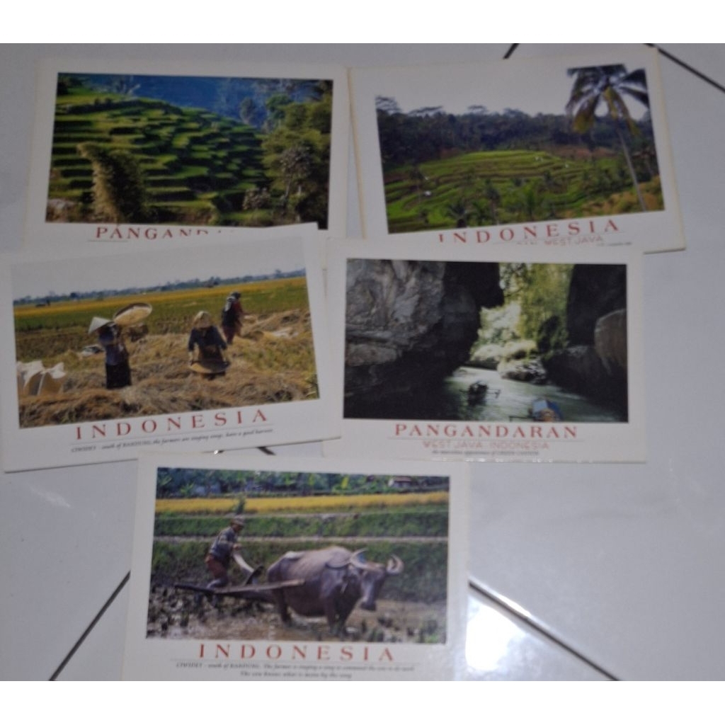 

5 kartu Pos Bandung/Indonesia postcard