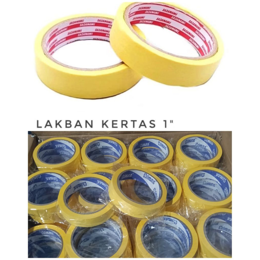 

LAKBAN KERTAS KUNING 1 INCH PRIMEE