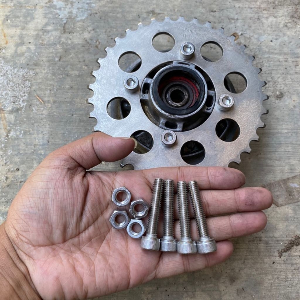 Baut dudukan gir baut napgir yamaha set the A2-70 stainless anti karat RX king-jupiter Z-f1zR