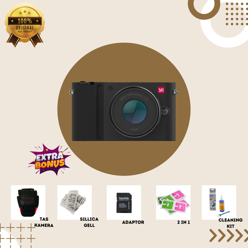 [KAMERA MIRRORLESS] XIAOMI YI M1 BLACK MULUS SECOND BERGARANSI ORIGINAL