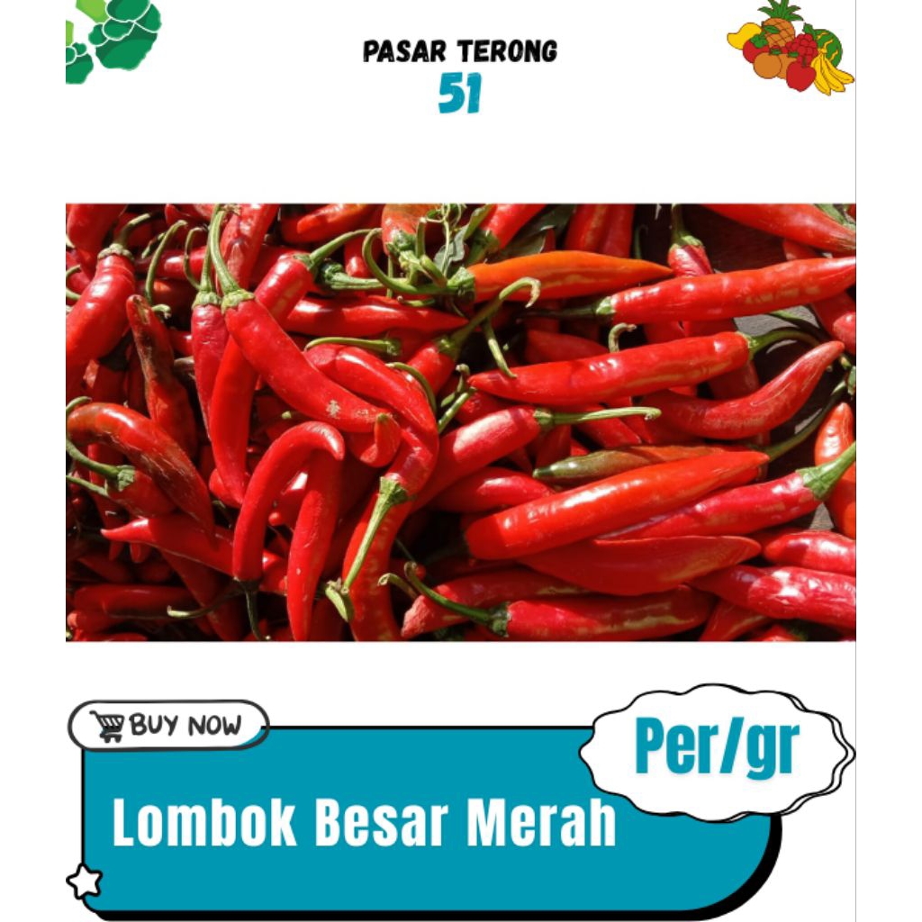 

Cabai/lombok Merah Besar Makassar 20.000