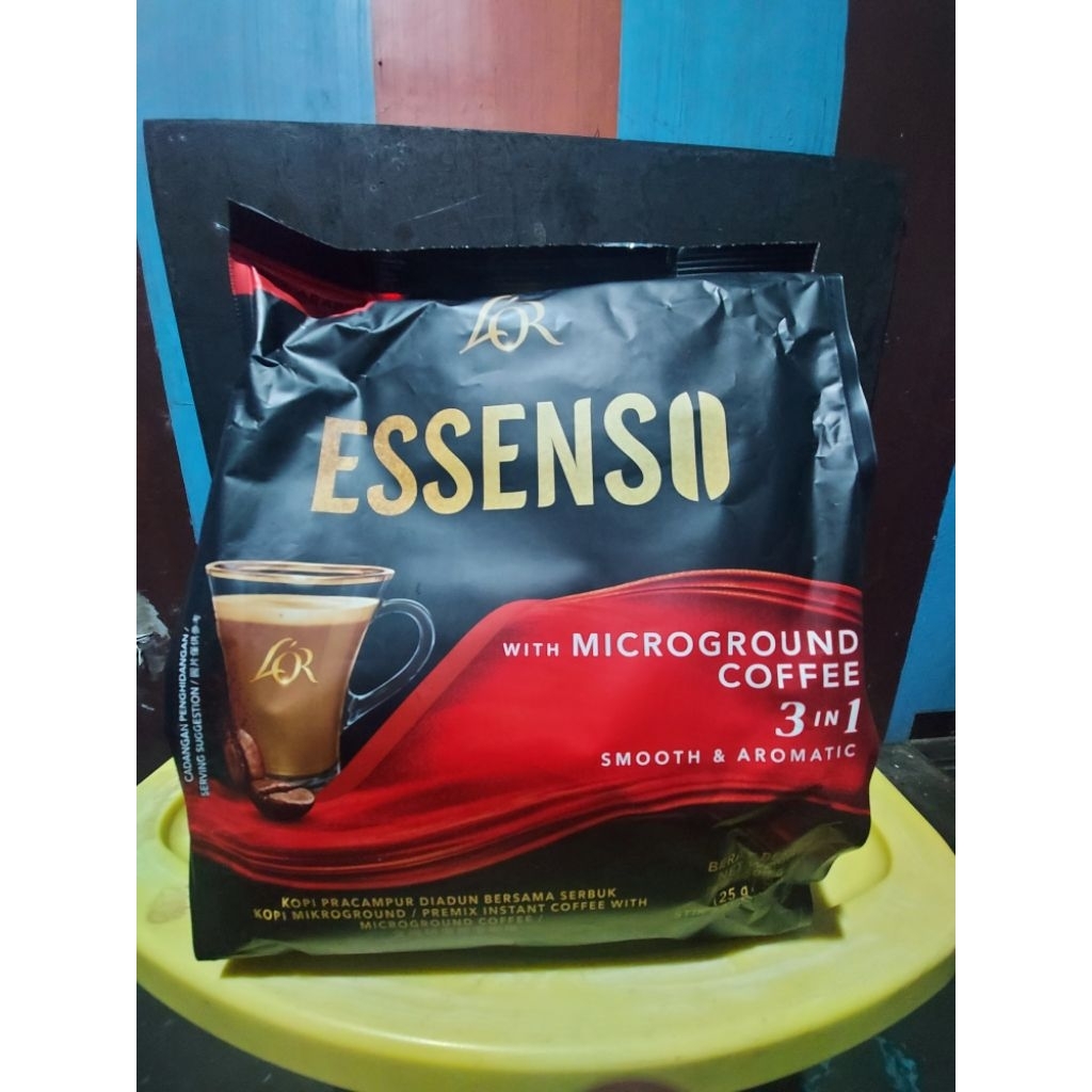 

Kopi Essenso with Microground Coffee 3in1 (20x25gr) Essenso 3in1 Smooth and Aromatic
