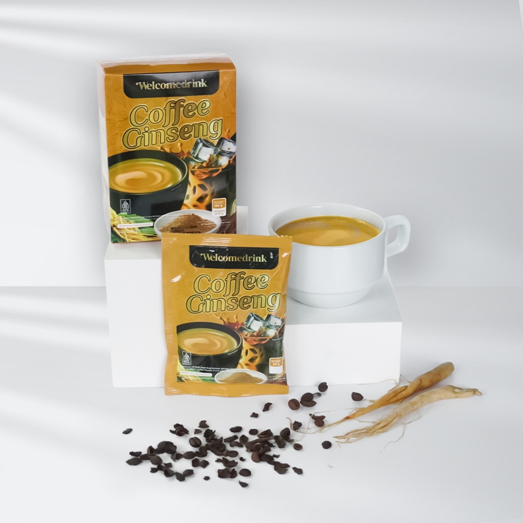 

(Sachet) WELCOME DRINK Minuman Serbuk Teh Rasa Kopi Ginseng 30g
