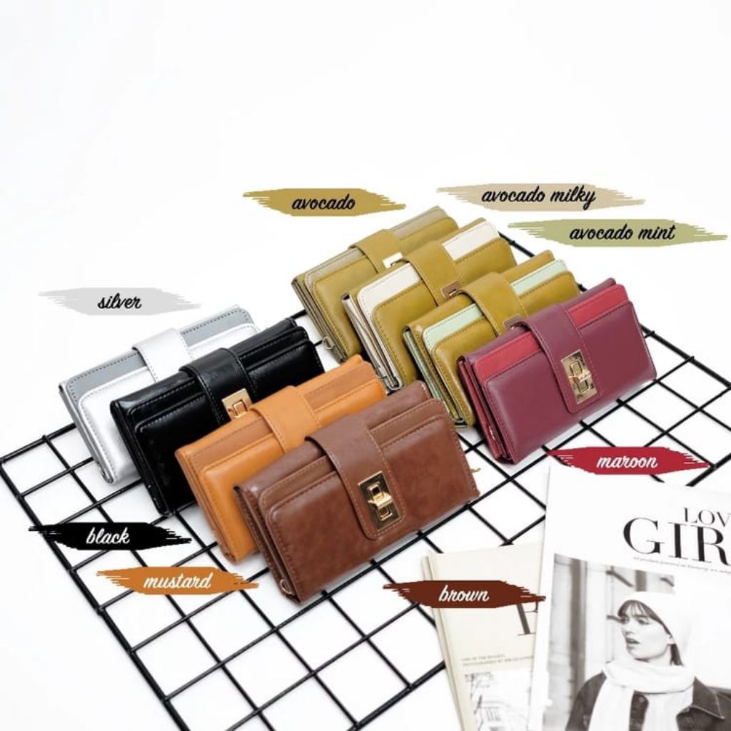 Dompet panjang YNI36 _ Dompet wanita Kekinian simple mewah harga murah