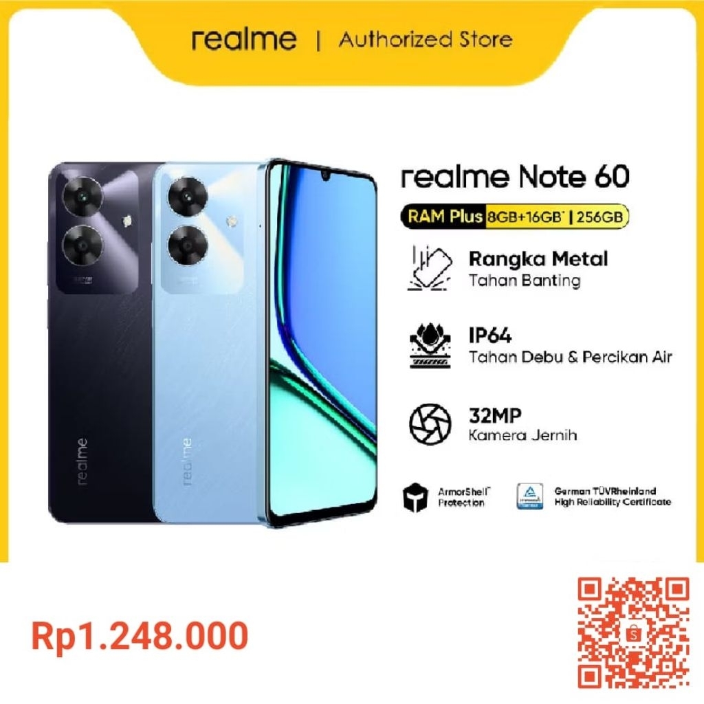 HP Realme Note 60 RAM/ROM 4/64 Gb
