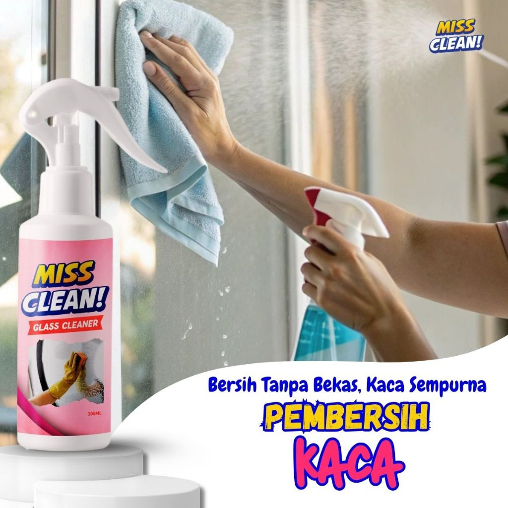 Pembersih Kaca Anti Buram Ampuh Bersihkan Jendela Cermin dan Etalase Tanpa Bekas Noda
