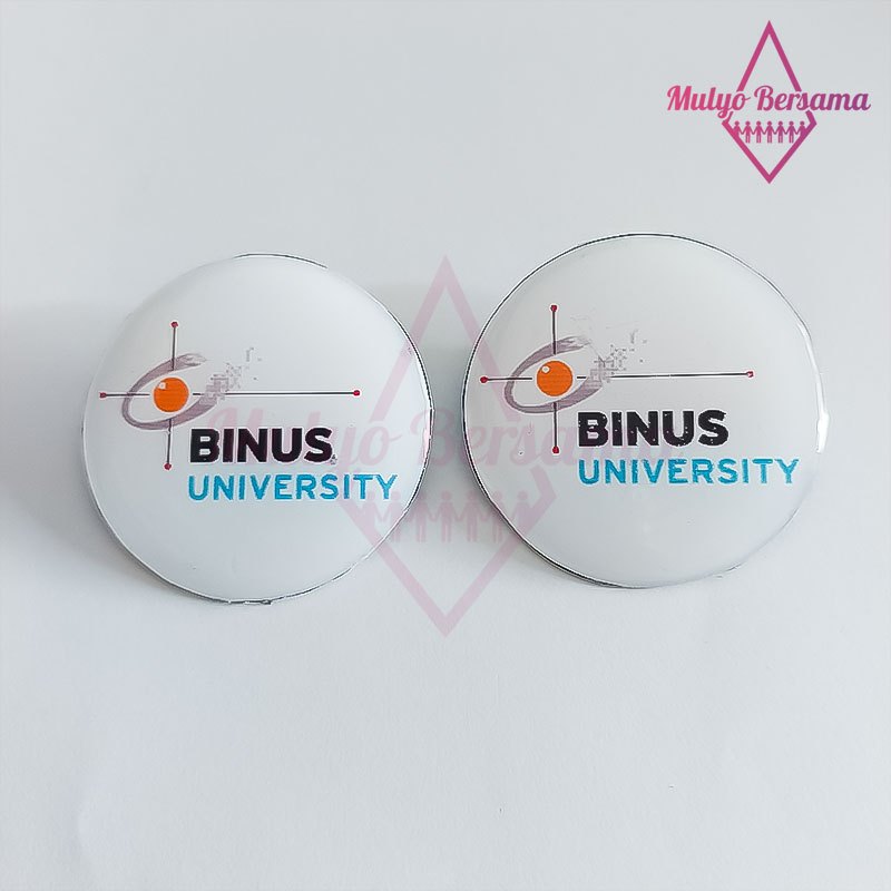 Pin Binus Bulat Pin Logo Binus University - Mulyo Bersama