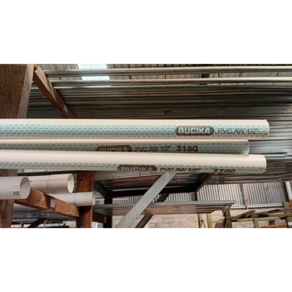 Pipa air potongan ukuran 1/2 inch AW merk Rucika.