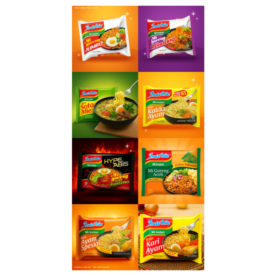 

Mie Instan Indomie goreng,rendang,soto,kalduayam,geprek,aceh,ayamspesial,kariayam