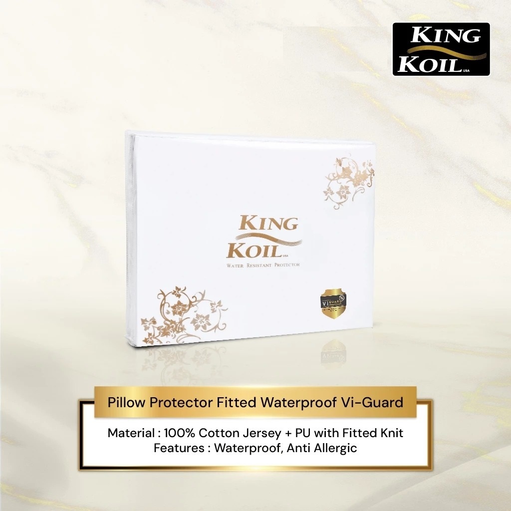 King Koil Pillow Protector Waterproof PU | Sarung Bantal King Koil