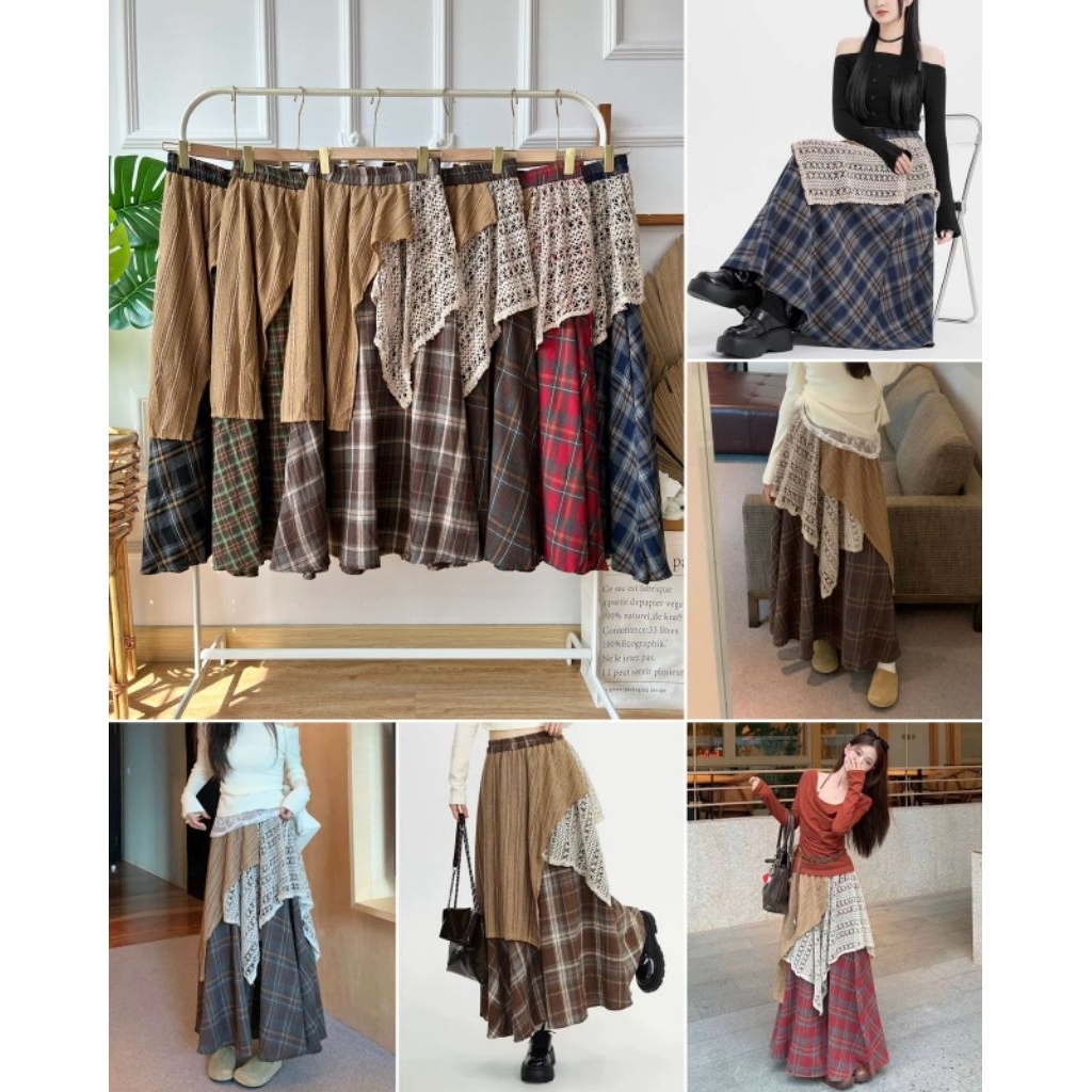 RCU/RRU Rok Kotak Etnik Premium Import Bangkok Kombi Renda Vintage aesthetic