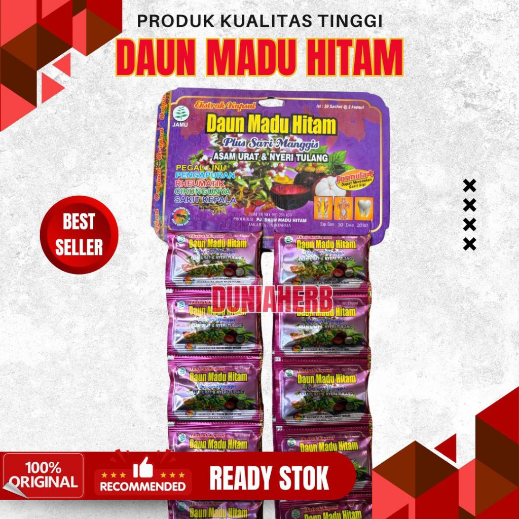 

Kapsul Daun Madu Hitam Original 1 Renceng
