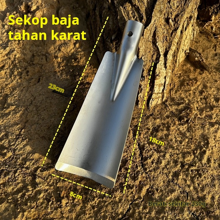 Termurah Sekop Tanah Baja Tebal Alat Pembuat Lubang Tanah Sekop Taman