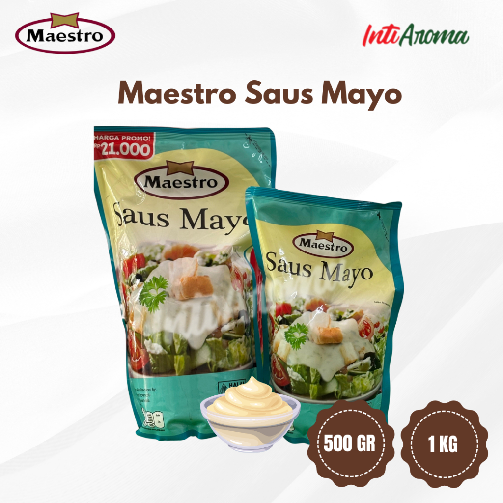 

Maestro saus mayo kemasan 500gr / 1kg