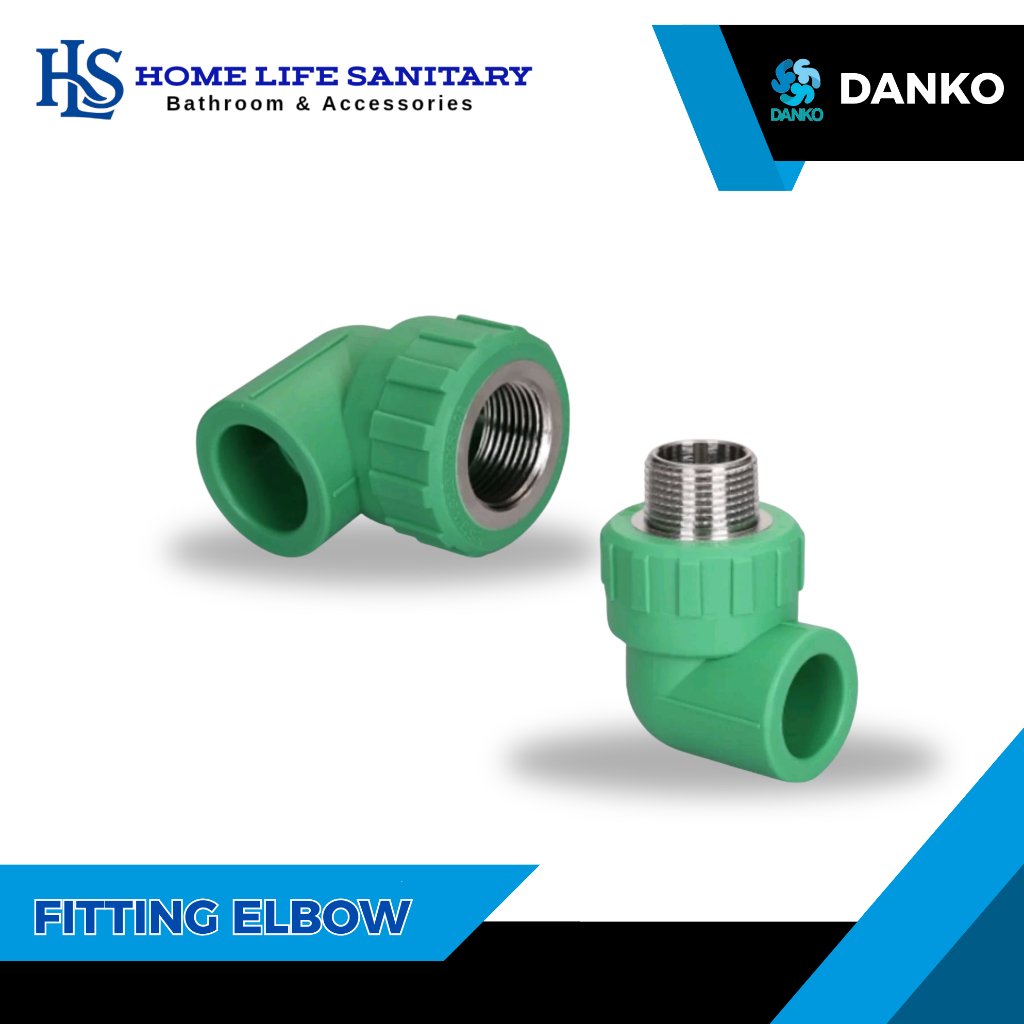 FITTING PIPA PPR ELBOW MALE FEMALE/KENI PPR/KENI DRAT DALAM