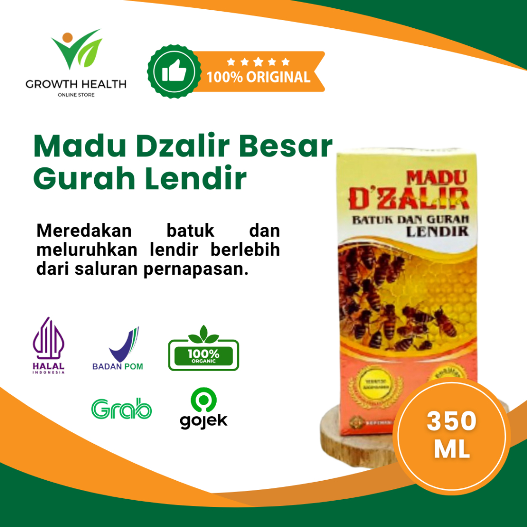 

Original Madu Dzalir Besar Spesialis Gurah Lendir 350ml